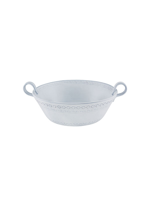 Low Salad Bowl, White, large
