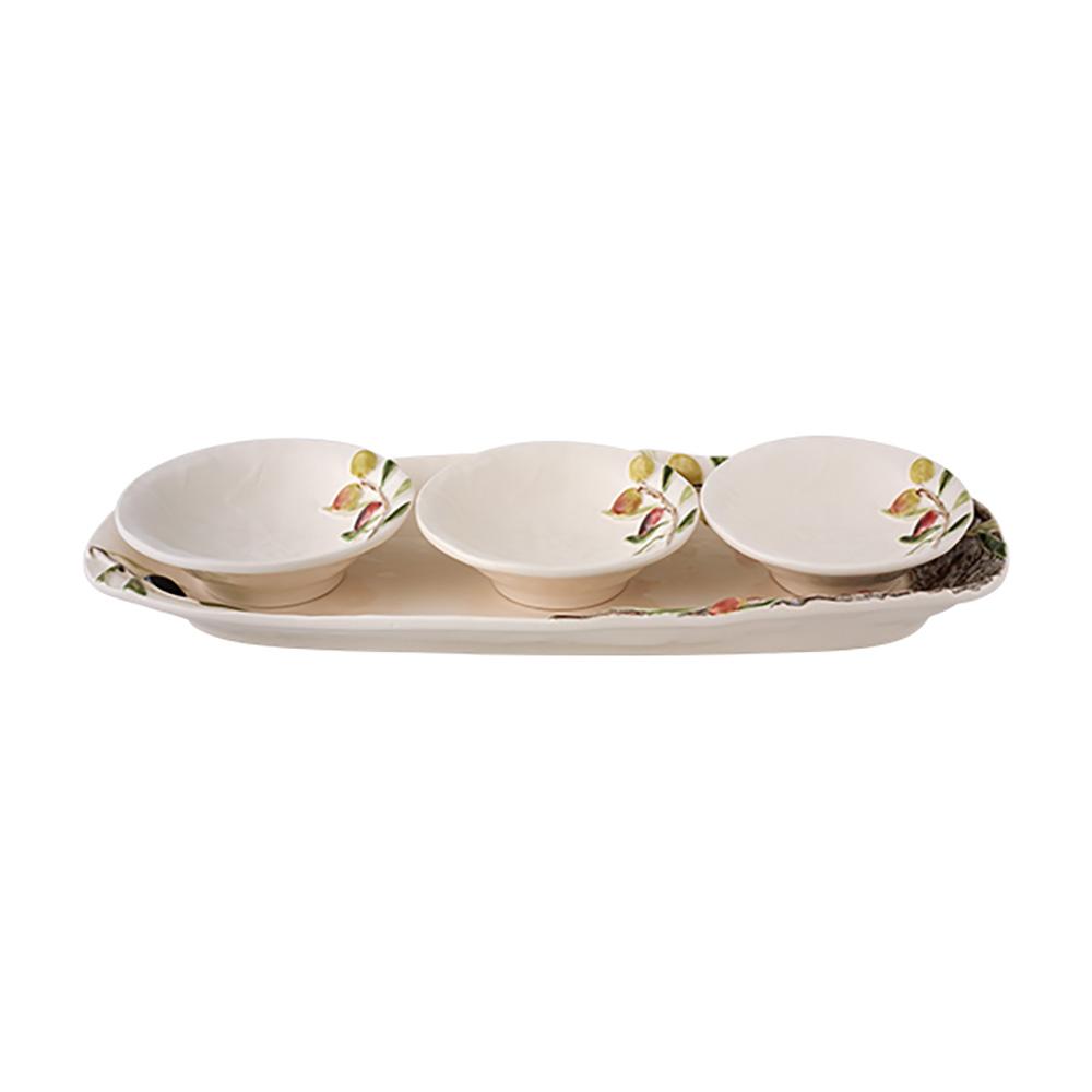 Set Platter + 3 Bowls