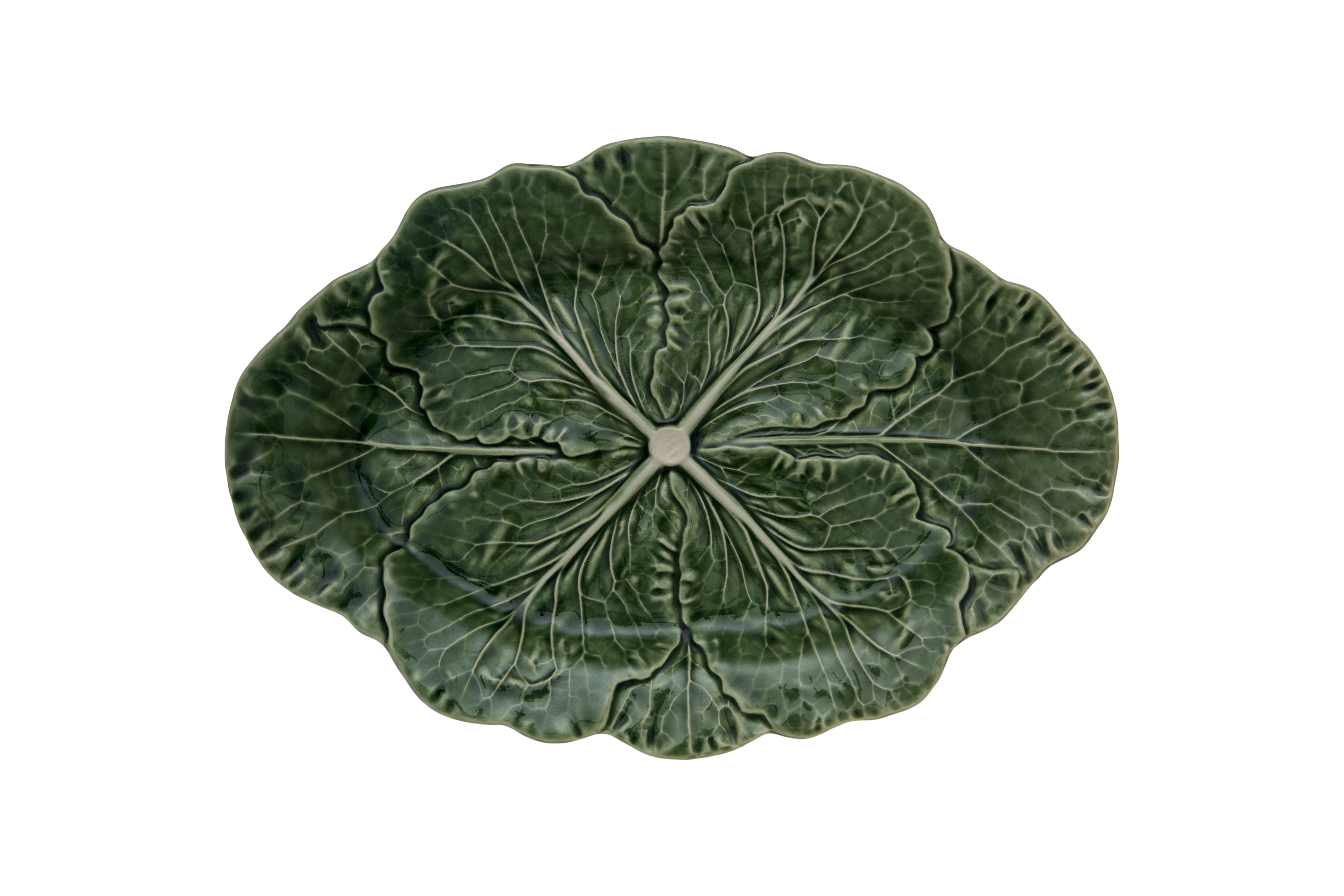 Small Oval Platter, Green, large